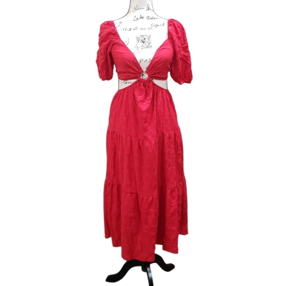 Shein Cut-Out Midi Dress - Picture 2 of 5